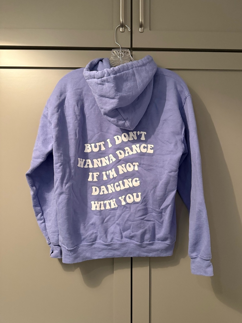 Lavender Taylor Swift Holy Ground Lyric Hoodie - Size Small